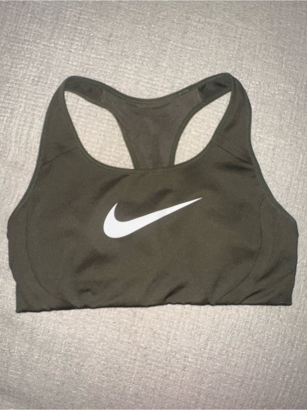 Nike Racerback Sports Bra with White Swoosh, Women’s Small